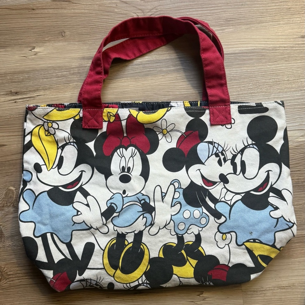 Disney Mickey and Minnie Mouse Canvas Tote Bag